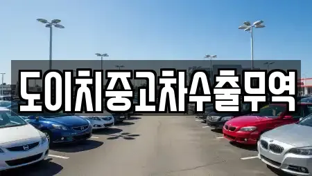 전북 전주시 덕진구 반월동 중고차매매 전문 도이치중고차수출무역