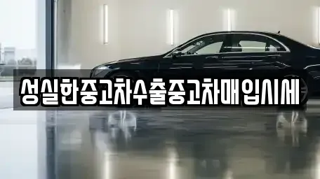 전북 전주시 덕진구 반월동 중고차매입 전문 성실한중고차수출중고차매입시세