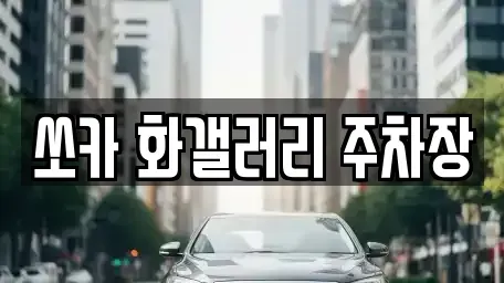 전북특별자치도 군산시 경암동 렌트카 전문 쏘카 화갤러리 주차장