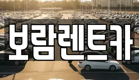 충청북도 충주시 목행동 렌트카 전문 보람렌트카